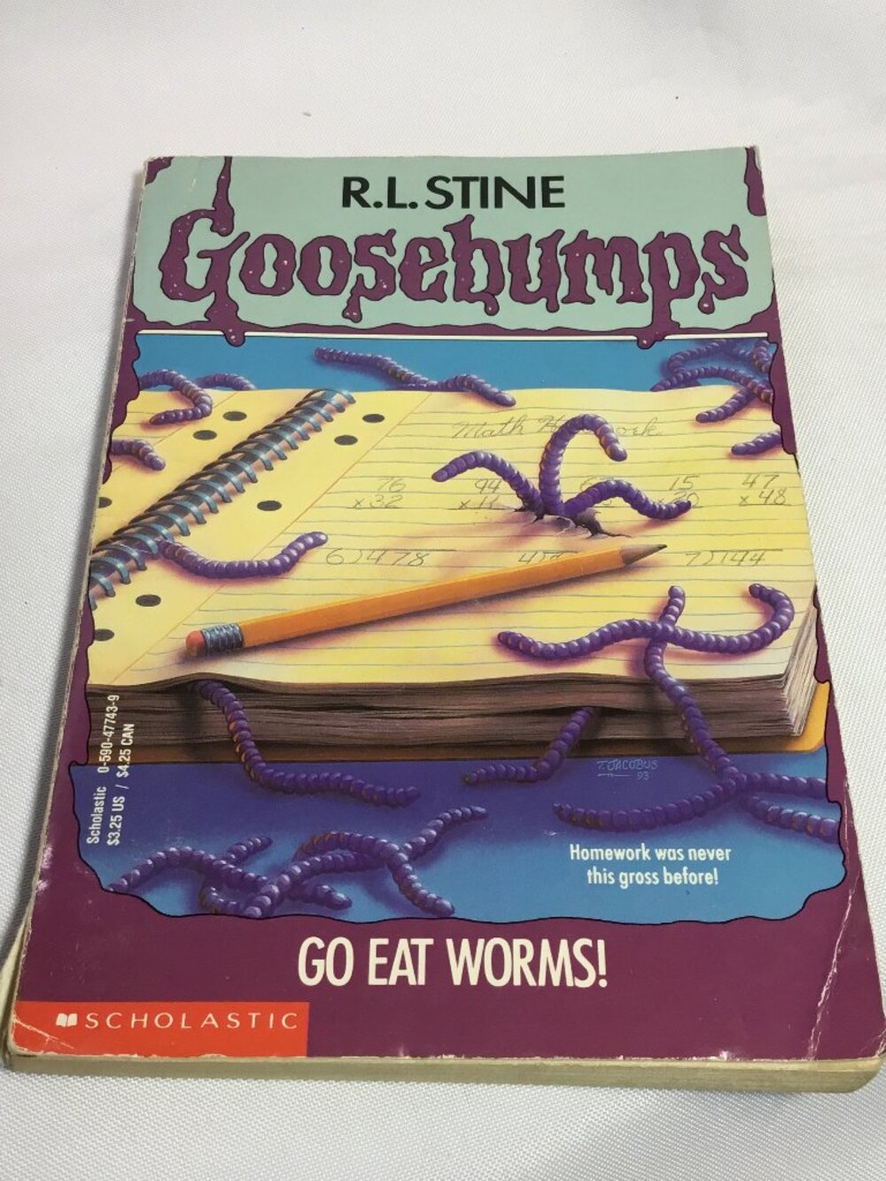Goosebumps: Go Eat Worms! by R. L. Stine (1994, Trade Paperback)